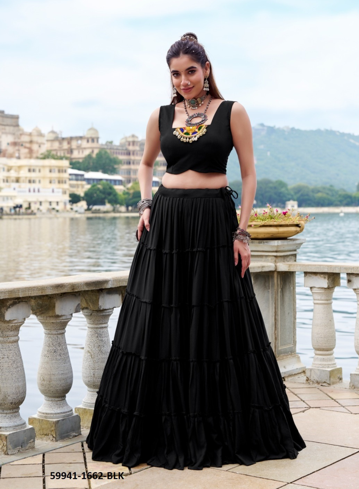 🌸 RAJUDI Navratri Special Lehenga Choli with Koti 🌸 59941 A