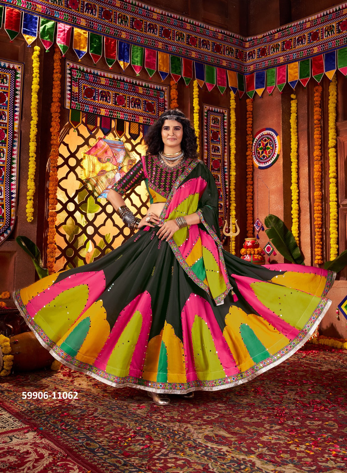 Premium Traditional Lehenga Collection – Multiple Fabrics & Sizes (Retail & Wholesale) CK 59906 - A