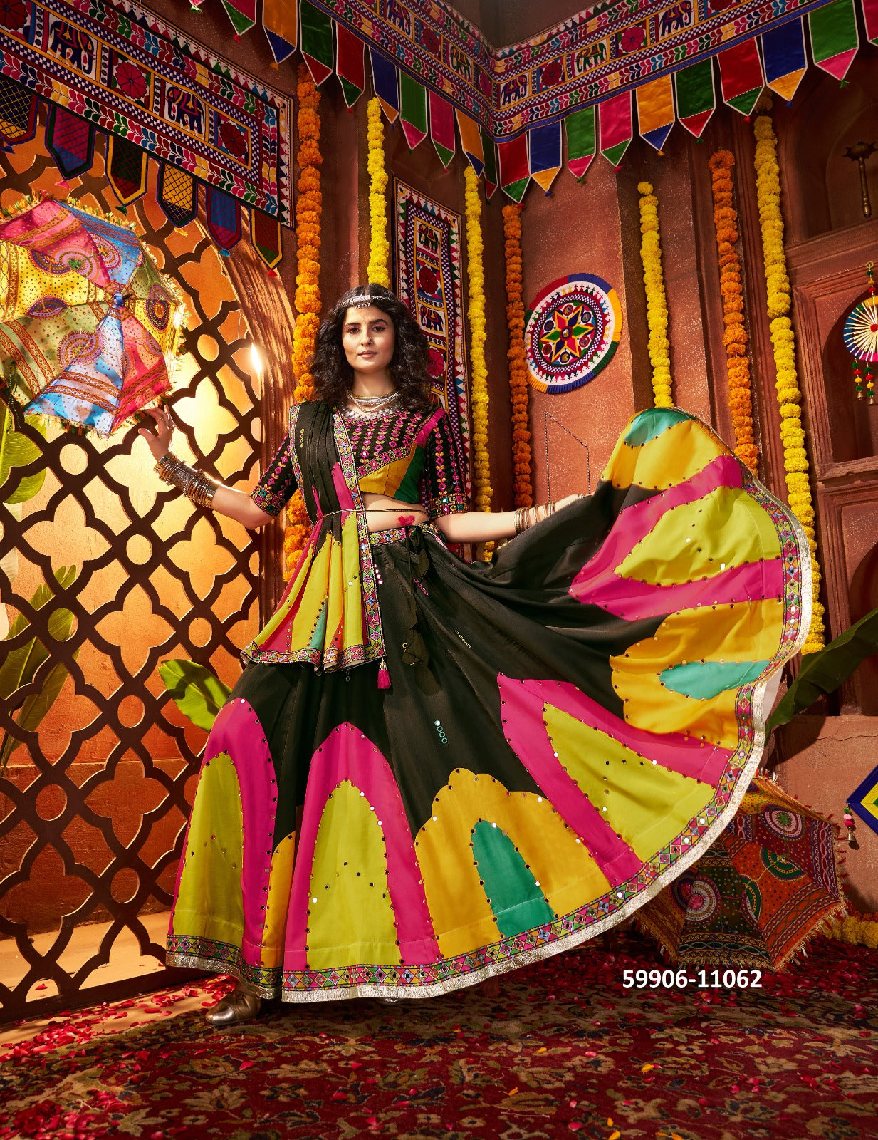 Premium Traditional Lehenga Collection – Multiple Fabrics & Sizes (Retail & Wholesale) CK 59906 - A