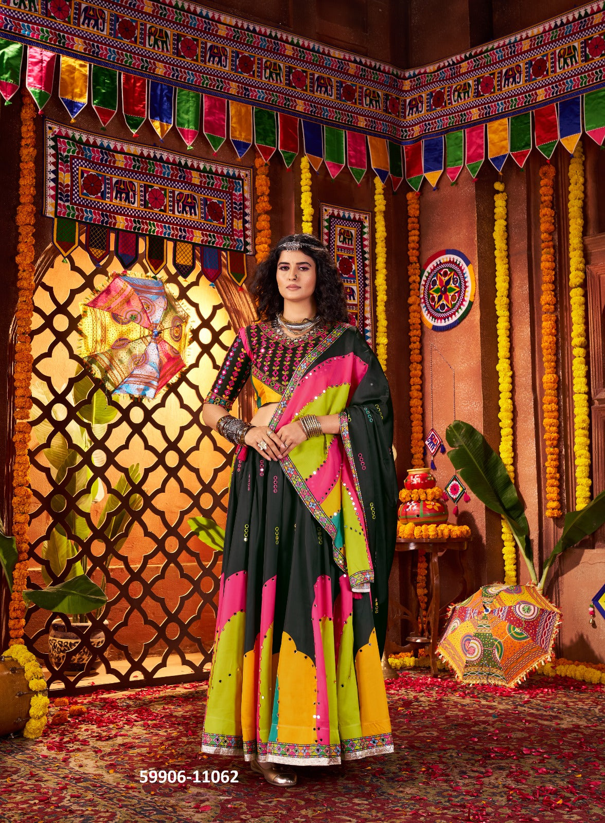 Premium Traditional Lehenga Collection – Multiple Fabrics & Sizes (Retail & Wholesale) CK 59906 - A