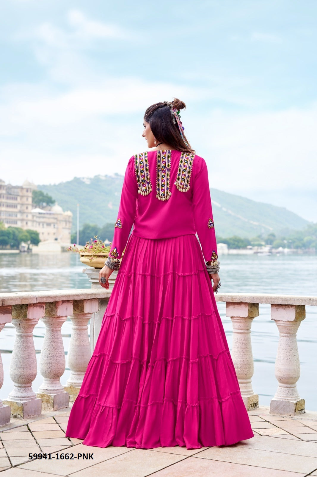 🌸 RAJUDI Navratri Special Lehenga Choli with Koti 🌸 59941 B