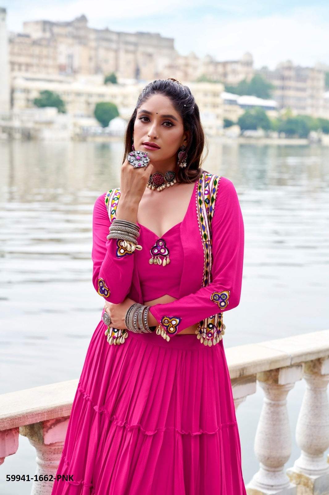 🌸 RAJUDI Navratri Special Lehenga Choli with Koti 🌸 59941 B